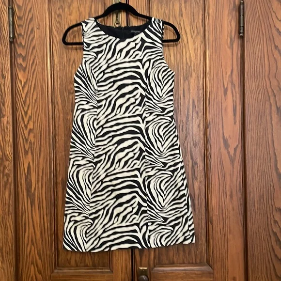 Banana Republic | Dresses | Zebra Print Shift Dress 0 Linen | Poshmark